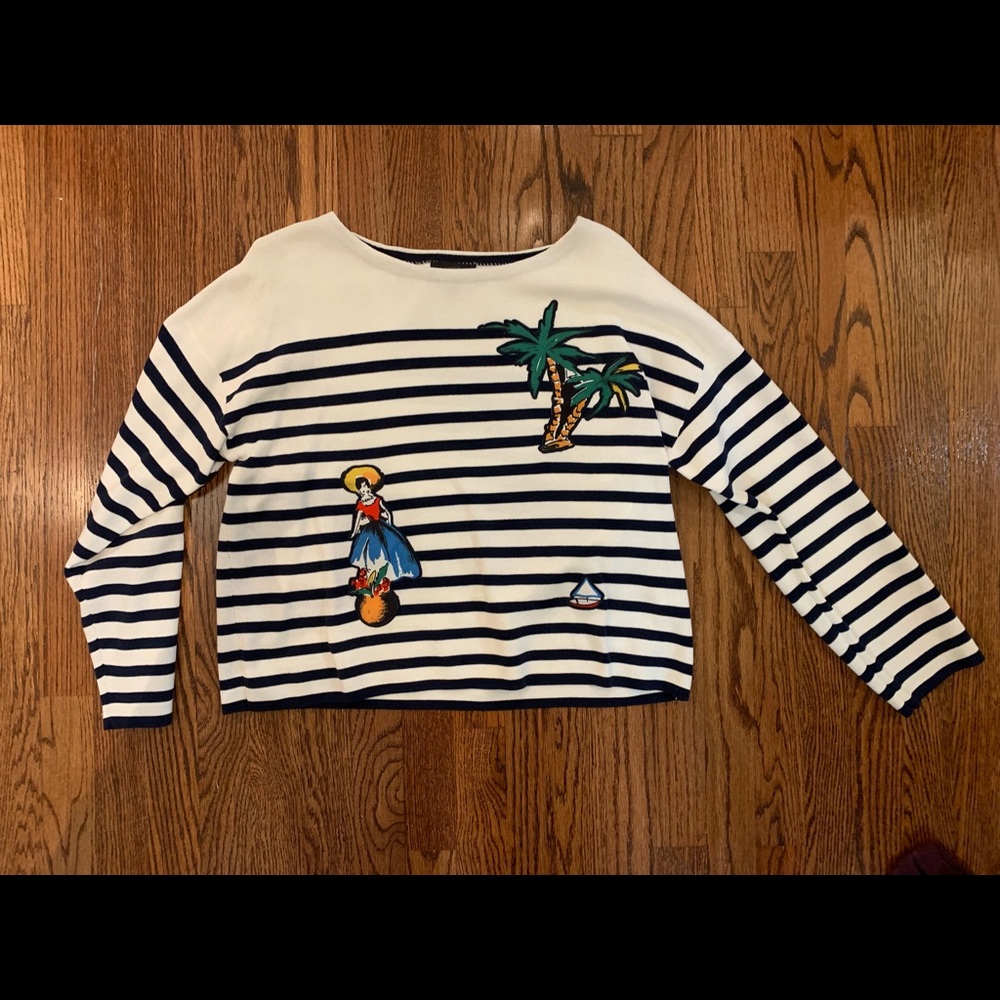 JCrew Longsleeve Hula Shirt